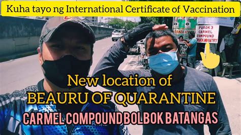 bureau of quarantine batangas address